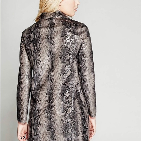 Guess by Marciano “Nessa “Snake Print Coat - Picture 3 of 8